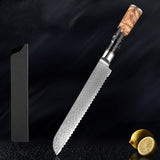 SAKUTO (作東) Japanese Damascus Steel Kitchen Knife Set With Resin Handle