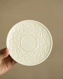 "Ding Kiln White" Embossed Intertwining Lotus Sancai Gaiwan