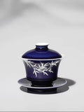 Imperial Blue Bamboo Gaiwan