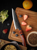Infinity Japanese Pro Chef Knife Set with Exotic Sandal Wood & Resin Handle